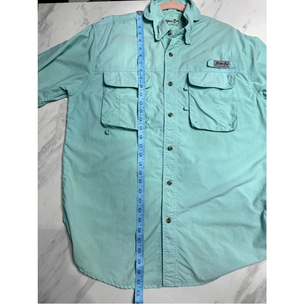 Bimini Bay Outfitters Short Sleeve Button Up Vented Fishing Shirt Size Medium - Picture 12 of 12